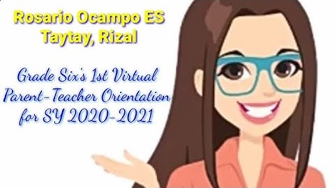 VIRTUAL ORIENTATION OF PARENTS IN MODULAR DISTANCE LEARNING