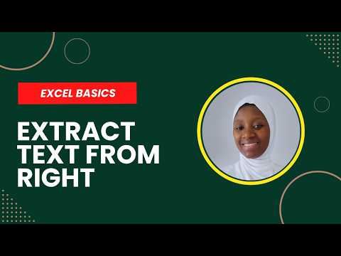 Excel RIGHT Function Explained | Extract Text from Right in Excel (Beginner Tutorial)