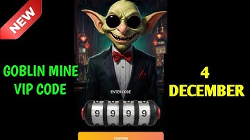 4 December Goblin Mine Game Code | Goblin Mine Game VIP Code | Goblin Mine Game Daily Code