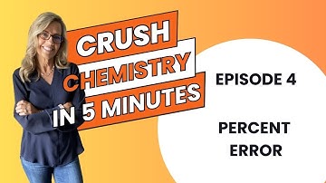 How to calculate percent error- Episode 4 of Crush Chem in 5 minutes #chemistry #chemistrytutorial