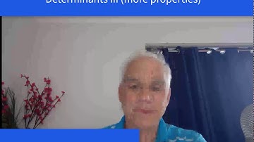 Determinants III (some properties) | Linear Algebra MATH1141 | N J Wildberger