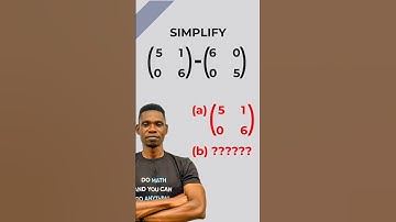 Can you solve this in secs #earlsamm #maths #mathproblems #matrices