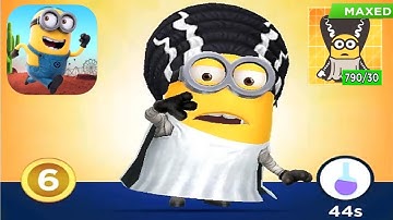 Minion rush Bride of Frankenstein minon upgrade to MAXED EPIC costume gameplay walkthrough android