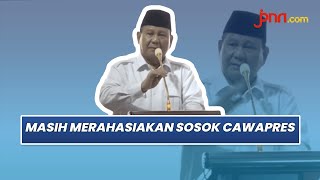 Soal Cawapres, Prabowo Subianto: Jangankan Kalian, Saya juga Tidak Tahu