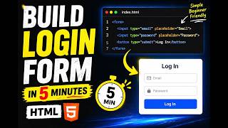 Build a Login Form in 5 Minutes 😳 | HTML Forms for Beginners
