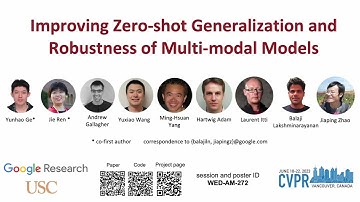 CVPR 2023 Improving Zero Shot Generalization and Robustness of Multi modal Models