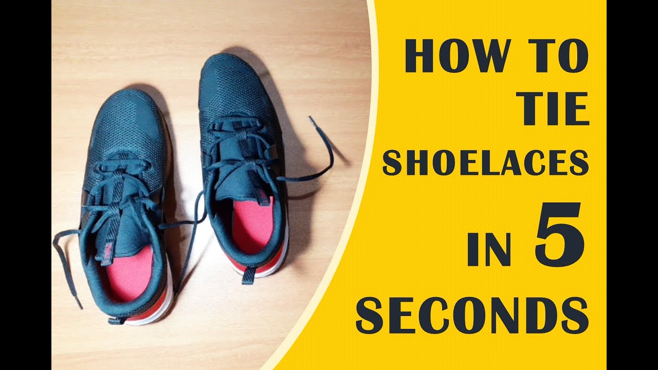 How To Tie Your Shoelaces Instantly | Step by Step Guide - YouTube