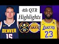 Los Angeles Lakers vs. Denver Nuggets Full Highlights 4th QTR | Oct 24 | 2023 NBA Preseason