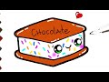 COMO DESENHAR BISCOITO FOFO, how to draw cute stuffed cookie, Dibujos Kawaii, Desenhos para Desenhar