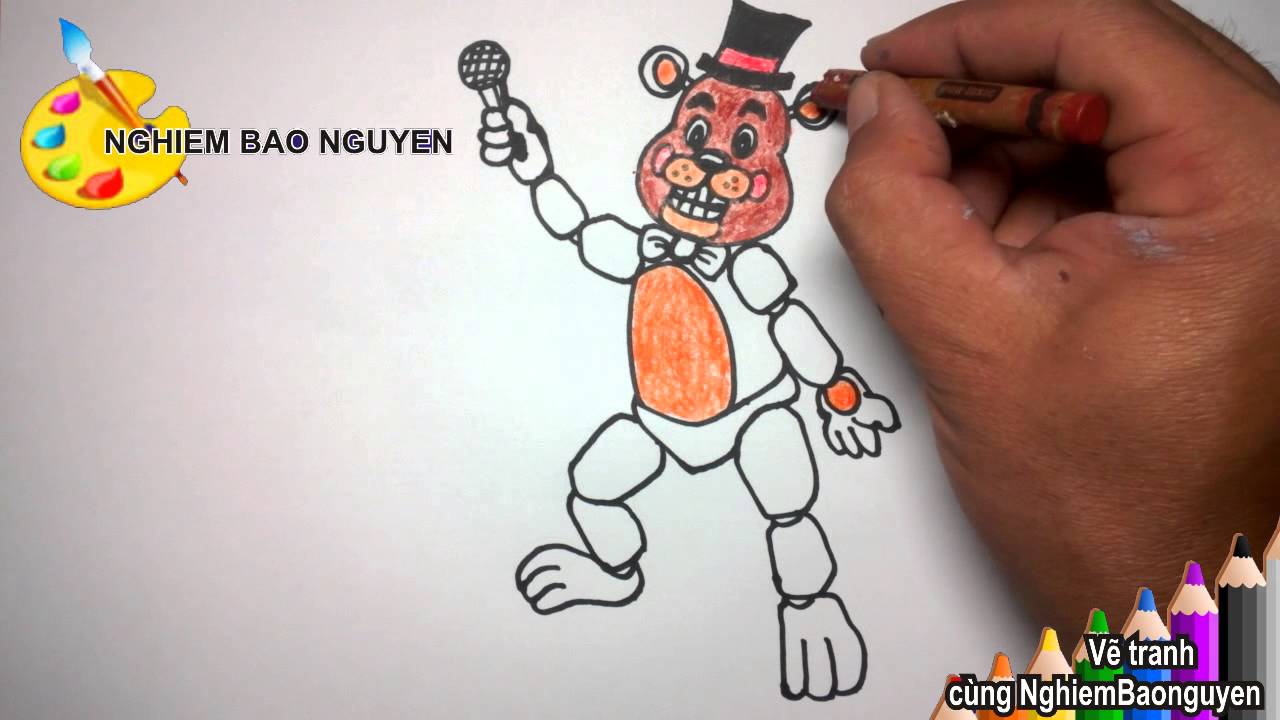 How To Draw freddy security breach In FNAF Glamrock Animatronics  YouTube