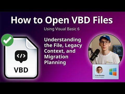 How to Open VBD Files (Visual Basic 6)