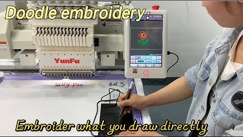 How to make doodle embroidery with Dahao A15 computer?