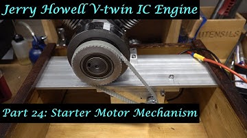 #MT49 Part 24 - Jerry Howell V-twin IC Engine. Starter Motor Mechanism. In 4K/UHD by Andrew Whale.