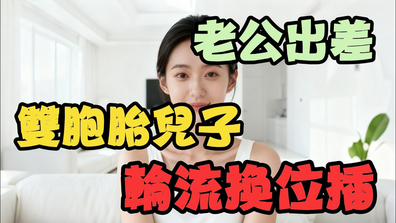 老公出差，雙胞胎兒子輪流找我玩～