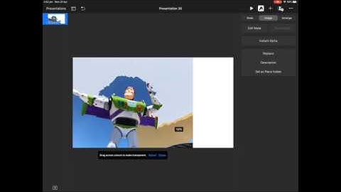 How to remove a background from an image using KEYNOTE on iPad