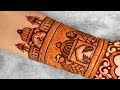 Traditional peocock bridal mehndi design  front hand dulhan mehndi  sonis henna