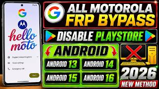 Boom! Motorola Frp Bypass | Android 13/14/15/16 | Disable Playstore | No Pc | New Trick Update 2026