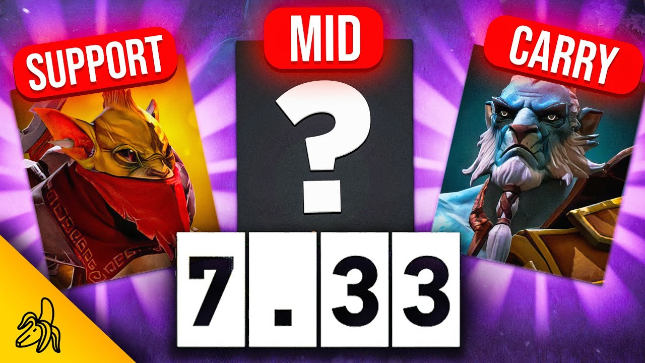 Best 3 heroes in all roles 7.33! - YouTube