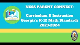 Parent Connect - Curriculum & Instruction - Georgia's K-12 Math Standards 2023-2024