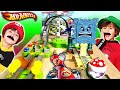 Circuito Mario KART MEGA DELUXE grande HOT WHEELS con DANI y EVAN