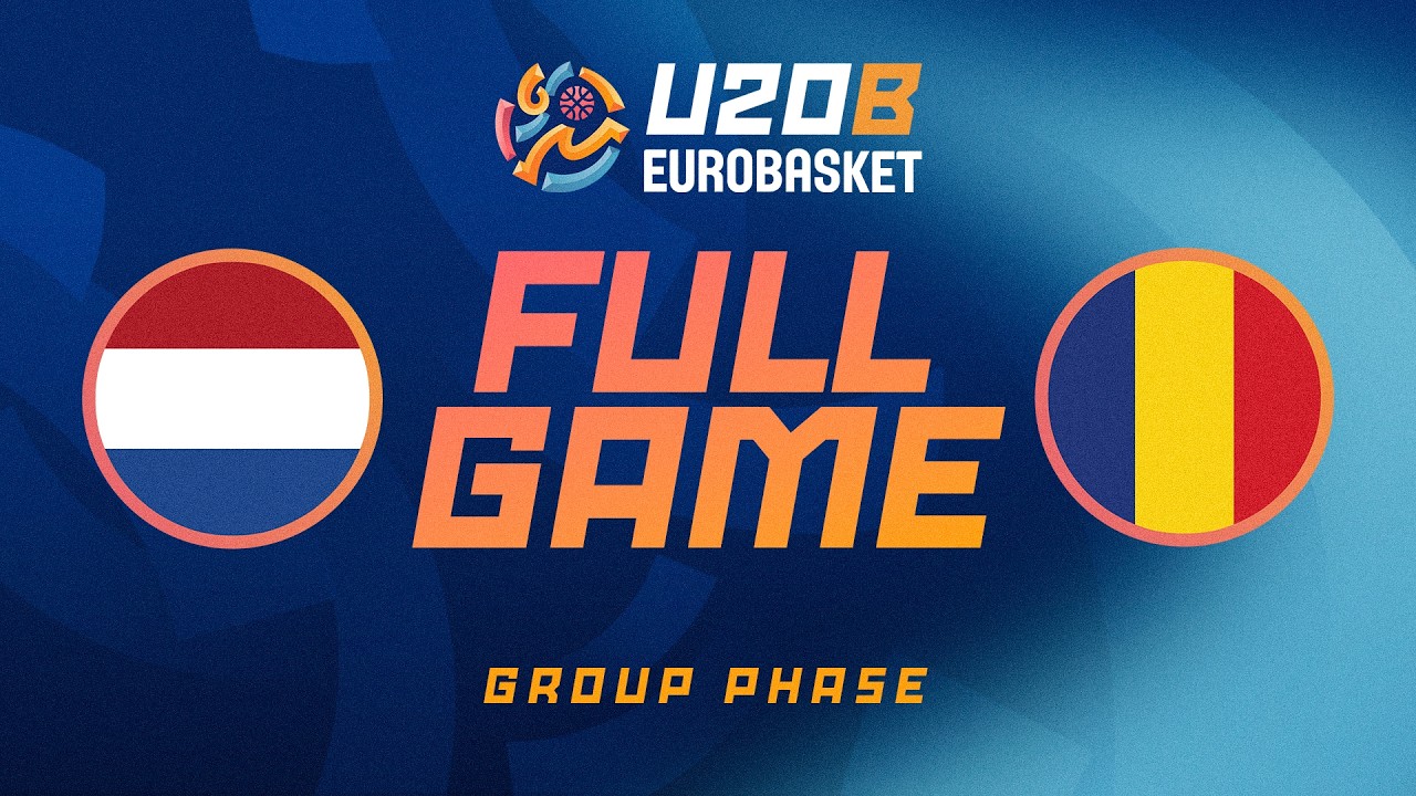 Group Phase | Netherlands v Romania | Full Basketball Game | FIBA U20 Women's EuroBasket 2026 Div. B