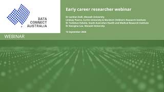 Early career researcher webinar
