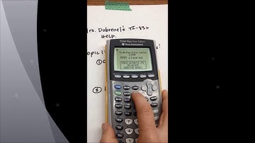 Making a Table in the TI-84Plus