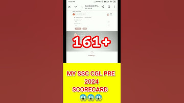 MY SSC CGL PRE 2024 Score😱🤔|SSC cgl expected cutoff2024#shorts ssc mts final result@parmarssc#viral