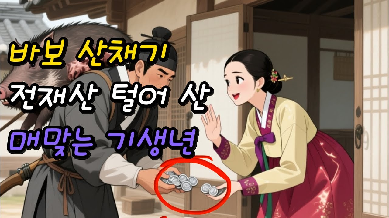 바보 산채기 전재산 털어 산 매맞는 기생년, 그 정체를 알고 온 마을이 무릎 꿇었다 _ 민담 _ 전설 _ 설화 _ 옛날이야기