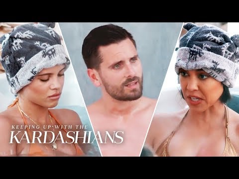 Scott Disick Feels Awkward In Hot Tub With Ex Kourtney & Girlfriend Sofia Richie | KUWTK | E!