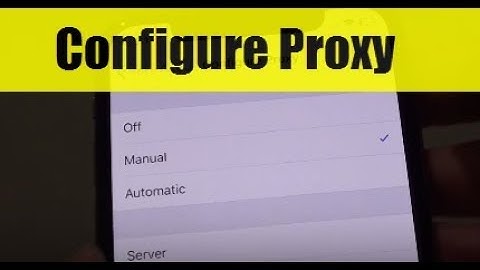 iPhone XS: How to Configure Wi-Fi Proxy Settings
