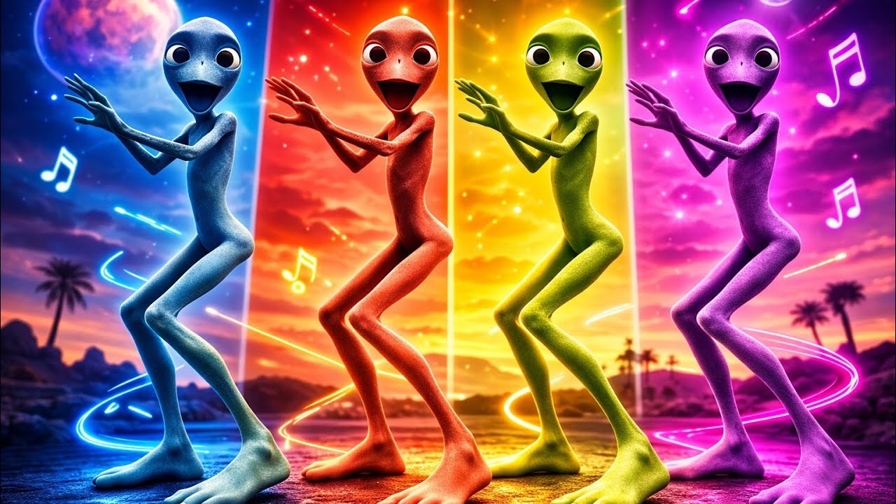 Watch the full Aline Dance performance! 💃👽Enjoy colorful alien ...