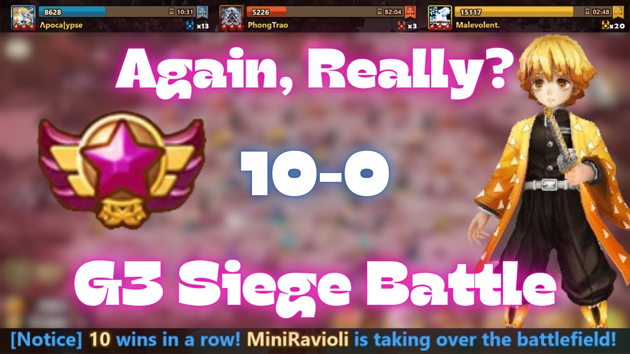 I'm Not Even Going to Clickbait It. Top G3 Siege vs Malevolent. & PhongTrao | Summoners War