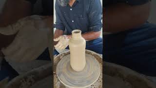 amazing claypot bottle 😇 #shorts #pottery #youtubeshorts #clay #viral