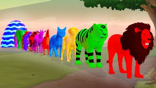 Paint & Animals Gorilla Dog Lion Tiger Dinosaur Cow Animal Crossing Fountain Transformation I GTA 5