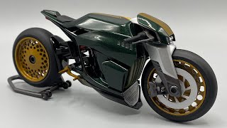 Building a Futuristic Cyberpunk 1/12th Scale Motorcycle model kit