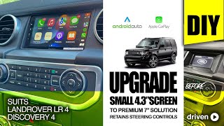 Discovery 4 CarPlay Retrofit - Complete 'Plug & Play' - 4.3" to 7" Screen Upgrade