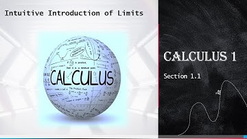 Calculus I - Section 1.1 - AN INTUITIVE INTRODUCTION TO LIMITS