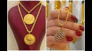 تشكيلة سلاسل ذهب ناعمة| اطقم شبكة عروسة 2020  (الجزء الثاني ) Gold chain necklace