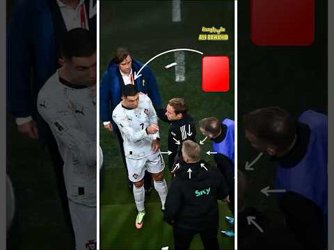 لقطة طرد كريستيانو رونالدو