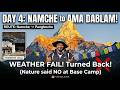 Everest Base Camp Day 4: Namche to Pangboche | Weather Ruined Our Ama Dablam Hike?
