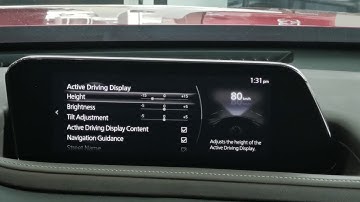 Adjusting the Active Driving Display for 2021 Mazda3 & CX-30