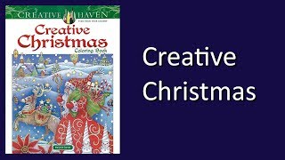 Coloring Book Flip Through: Creative Christmas by Creative Haven
