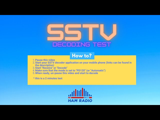 SSTV Decoding Test for Ham Radio class=