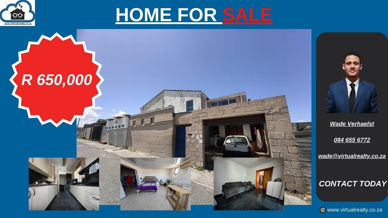 Home For Sale in Eastridge, Mitchells Plain R 650,000 YouTube