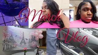 March Vlog| Going Out, Sew In Maintenance, Baby Shower, \& Trying To Stay Consistent