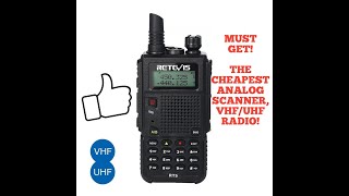 Cheapest police scanner, VHF-UHF radio?! Retevis RT5 Review