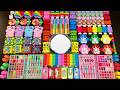 MIXING SLIME WITH CLAY VS MAKEUP VS GLITTER ! Mixing Random Things Into GLOSSY Slime #7322