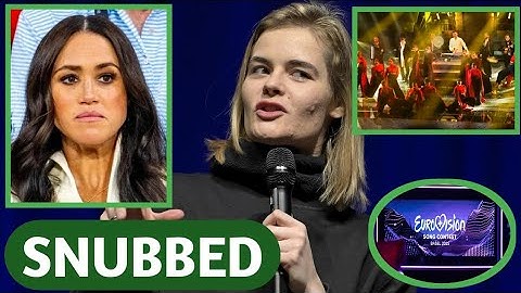 Meghan Enraged As Hazel Brugger Publicly SNUBS Her During Eurovision 2025 Comedy