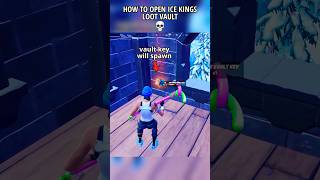 HOW TO OPEN ICE KINGS LOOT VAULT in Fortnite Chapter 7 Season 2 💀#fortnite #shorts #gaming